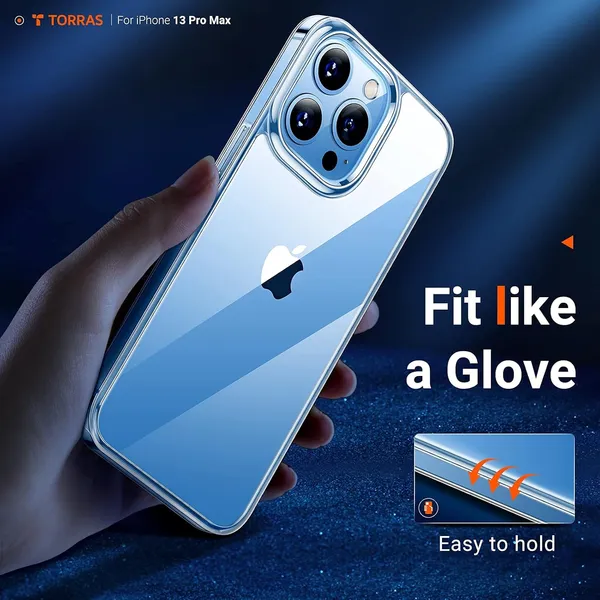 TRUEUPGRADE_Back_Cover_for_iPhone_13_Pro_(Thermoplastic_Polyurethane,_Silicone_|_Clear)