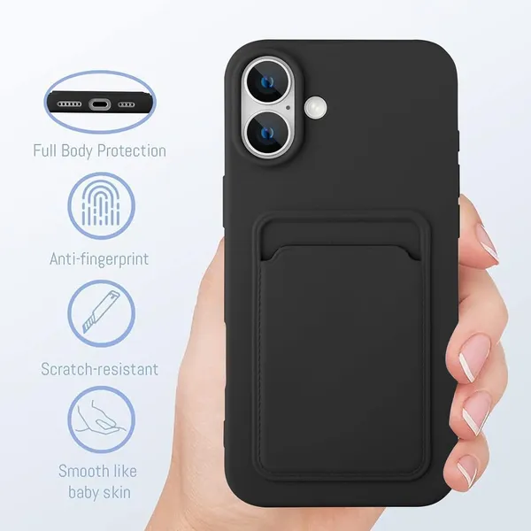 TRUEUPGRADE_for_iPhone_16_Cases_with_Card_Holder,_Military_Grade_Drop_Protection,_Rugged_Hard_Back_&_Silicone_Edge_Phone_Case,_for_iPhone_6.1"_2024,_Black