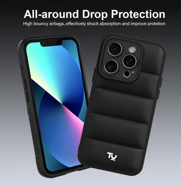 Iphone_16_Pro_5G_Black_Silicone_Protective_Back_Case_Cover