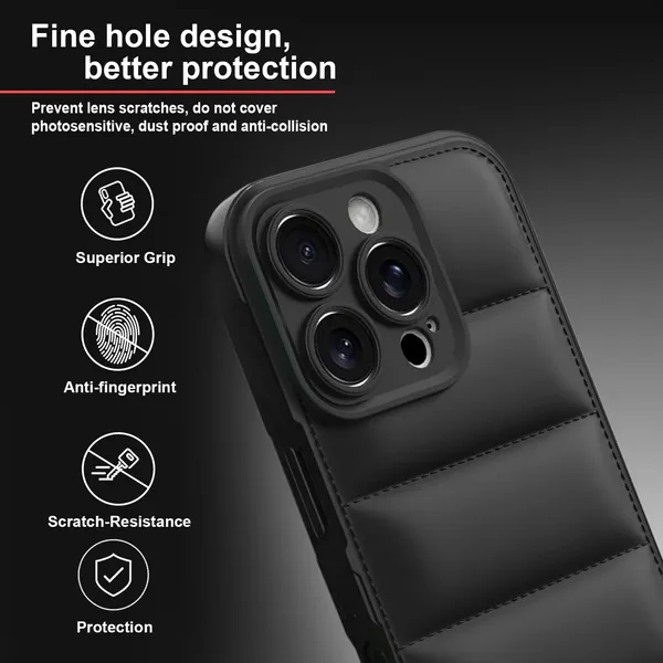 Iphone_16_Pro_5G_Black_Silicone_Protective_Back_Case_Cover