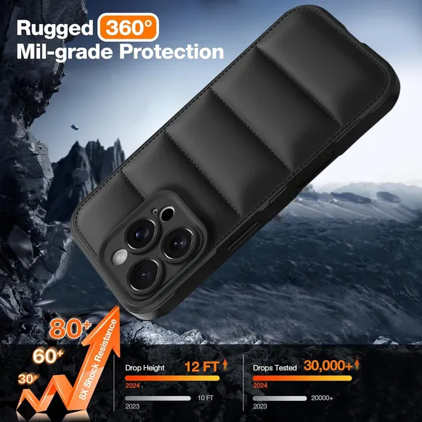 Iphone_16_Pro_5G_Black_Silicone_Protective_Back_Case_Cover