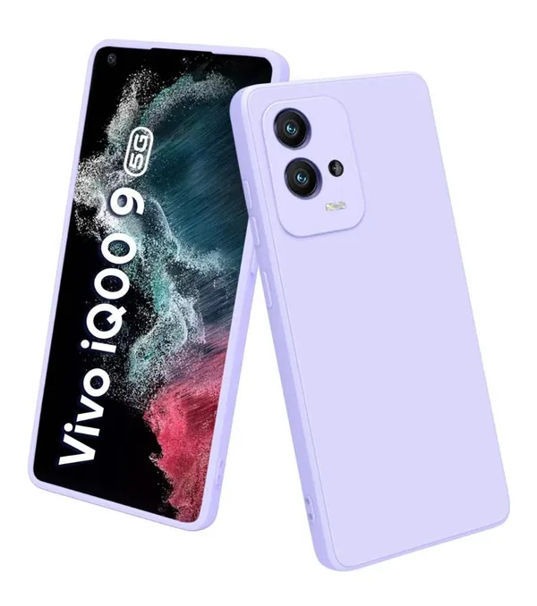 Iqoo_9_5G_Purple_Silicone_Protective_Back_Case_Cover