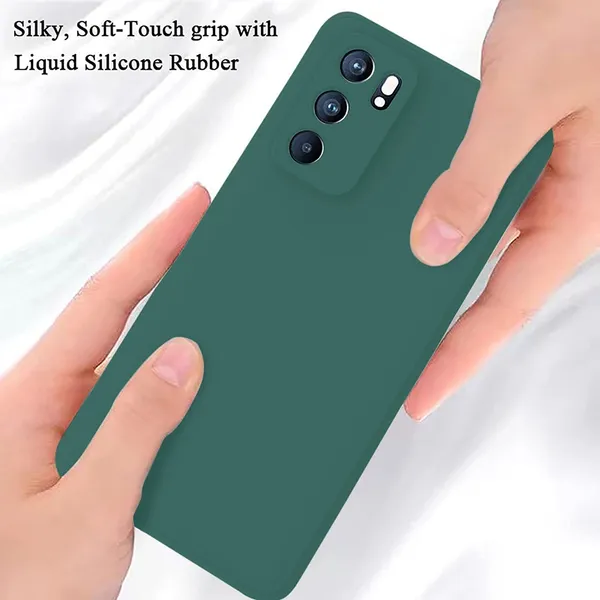 Iqoo_9_Se_5G_Green_Silicone_Protective_Back_Case_Cover