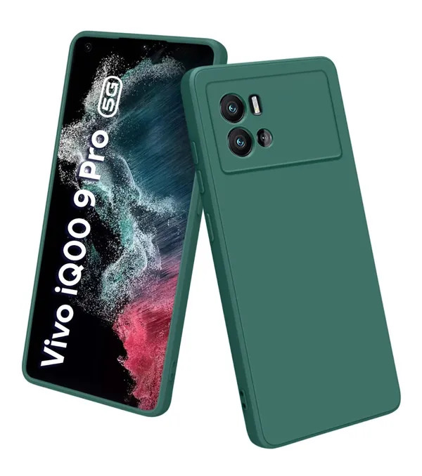 Iqoo_9_Pro_5G_Green_Silicone_Protective_Back_Case_Cover