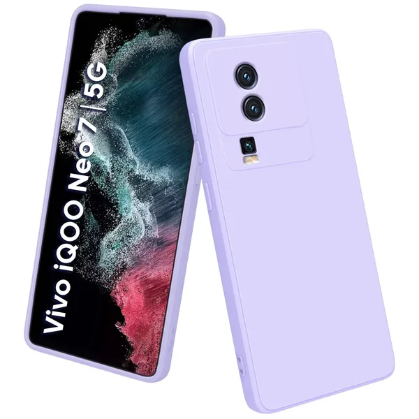 Iqoo_Neo_7_5G_Purple_Silicone_Protective_Back_Case_Cover