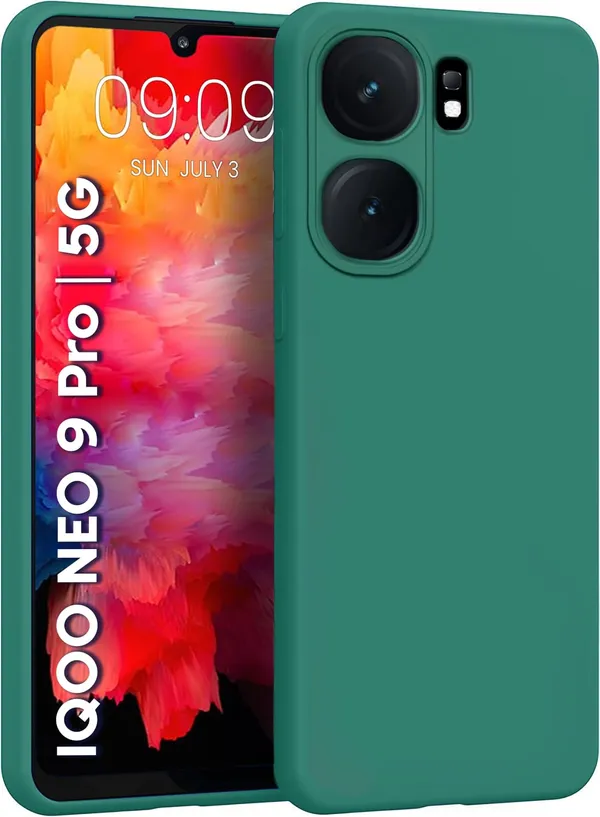 Iqoo_Neo_9_Pro_5G_Green_Silicone_Protective_Back_Case_Cover
