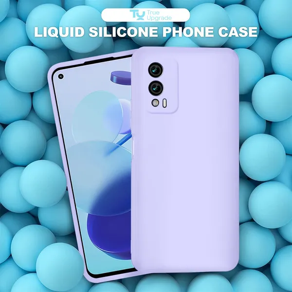 TRUEUPGRADE_Liquid_Silicone_Designed_Case_Cover_for_iQOO_Z3_5G_|_Microfiber_Inside_|_360_Degree_Protection_Back_Cover_Case_for_iQOO_Z3_5G_-_Purple