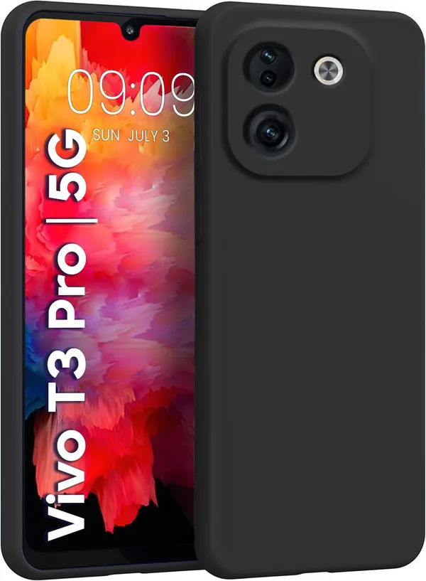 Iqoo_Z9S_Pro_5G_|_Vivo_T3_Pro_5G_Black_Silicone_Protective_Back_Case_Cover