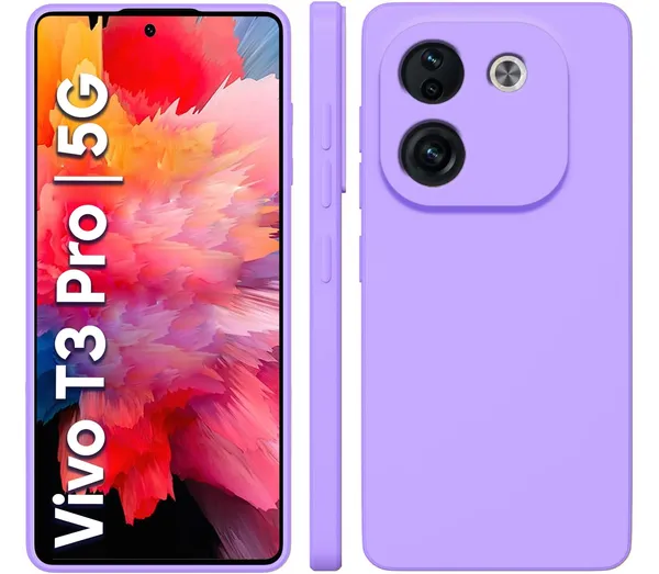 Iqoo_Z9S_Pro_5G_|_Vivo_T3_Pro_5G_Purple_Silicone_Protective_Back_Case_Cover