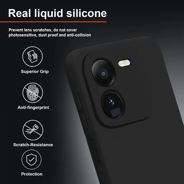 TRUEUPGRADE_Compatible_with_iQOO_Z9x_5G_Back_Cover_Case,_Liquid_Silicone_Cover,_Full_Body_Protective_Cover,_Shockproof,_Anti-Scratch_Soft_Microfiber_Lining_-_Black