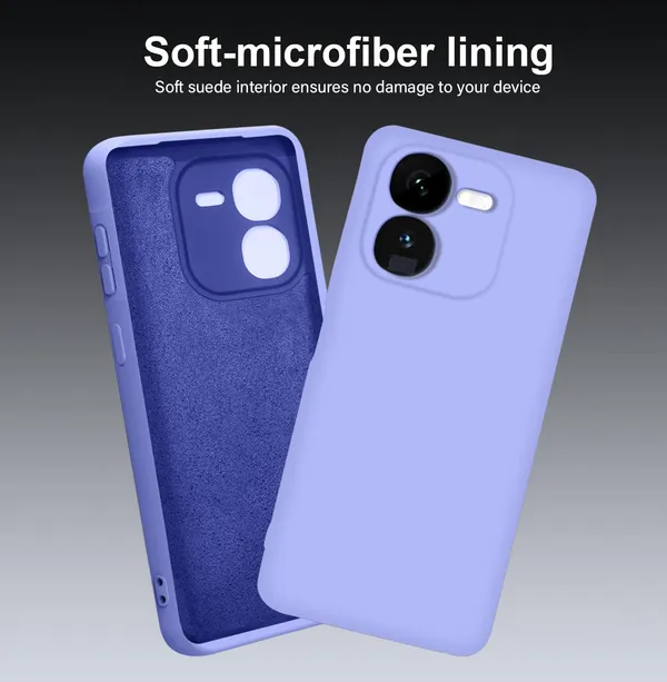 TRUEUPGRADE_Compatible_with_iQOO_Z9x_5G_Back_Cover_Case,_Liquid_Silicone_Cover,_Full_Body_Protective_Cover,_Shockproof,_Anti-Scratch_Soft_Microfiber_Lining_-_Purple
