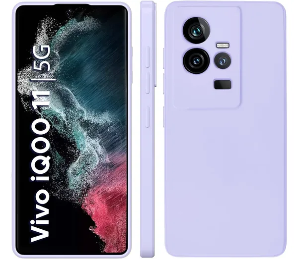 Iqoo_11_5G_Purple_Silicone_Protective_Back_Case_Cover