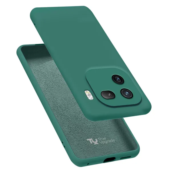 TRUEUPGRADE_Compatible_with_iQOO_12_5G_Back_Cover_Case,_Liquid_Silicone_Cover,_Full_Body_Protective_Cover,_Shockproof,_Slim_Phone_Cover,_Anti-Scratch_Soft_Microfiber_Lining_-_Green