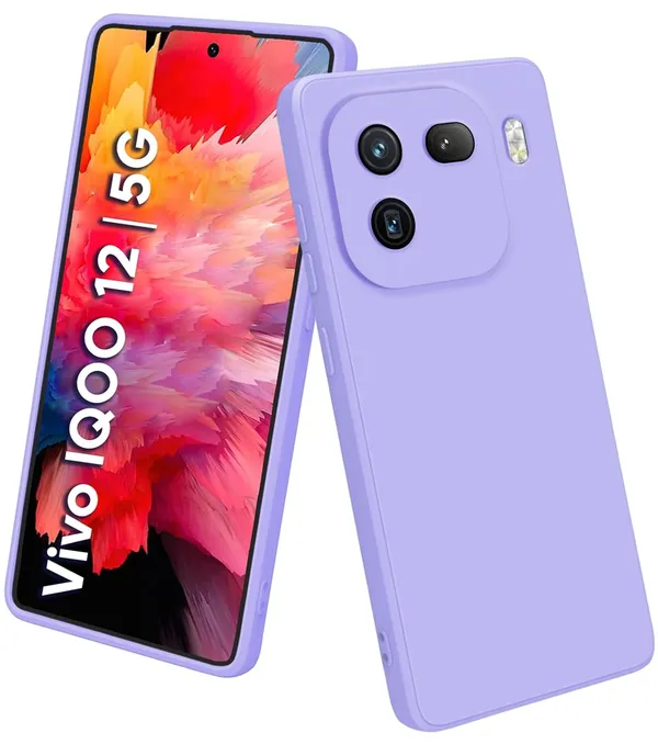 Iqoo_12_5G_Purple_Silicone_Protective_Back_Case_Cover