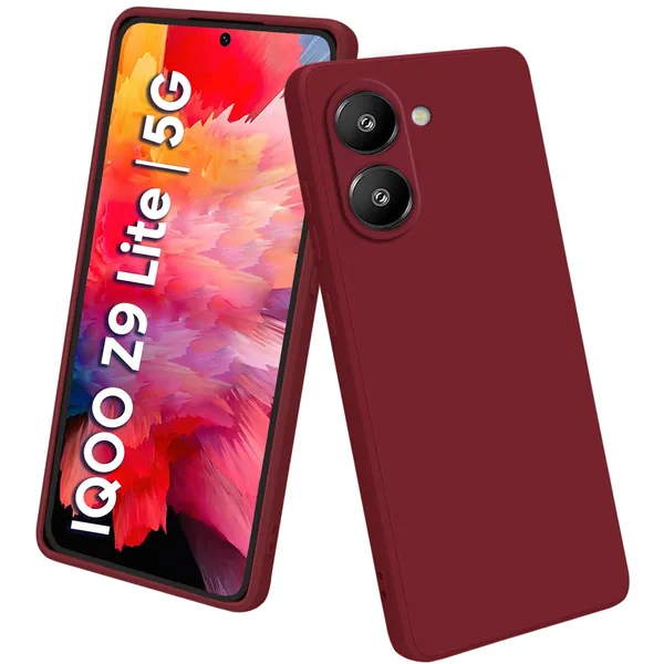 Iqoo_Z9_Lite_|_Vivo_T3_Lite_5G_|_Vivo_Y18_|_Y18E_|_Y03_|_Y28S_|_Y37_Wine_Silicone_Protective_Back_Case_Cover