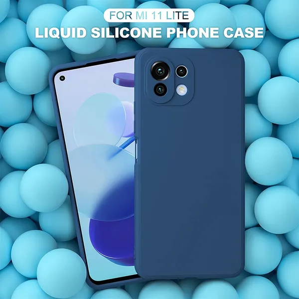 Xiaomi_Mi_11_Lite_Blue_Plastic_Protective_Back_Case_Cover