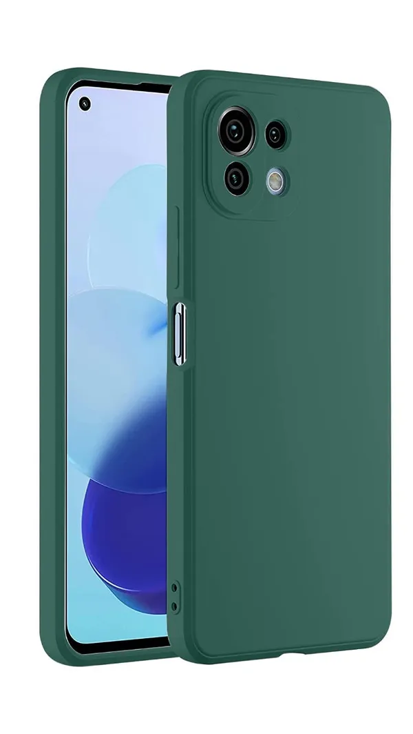Xiaomi_Mi_11_Lite_Green_Plastic_Protective_Back_Case_Cover