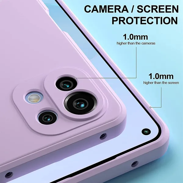 Xiaomi_Mi_11_Lite_Purple_Plastic_Protective_Back_Case_Cover