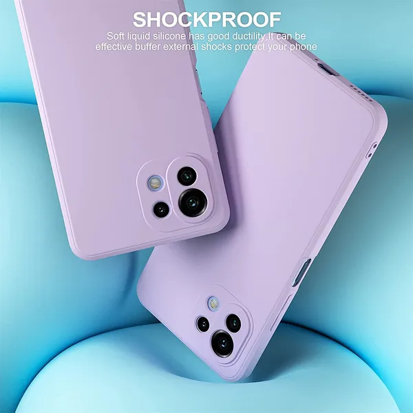 Xiaomi_Mi_11_Lite_Purple_Plastic_Protective_Back_Case_Cover