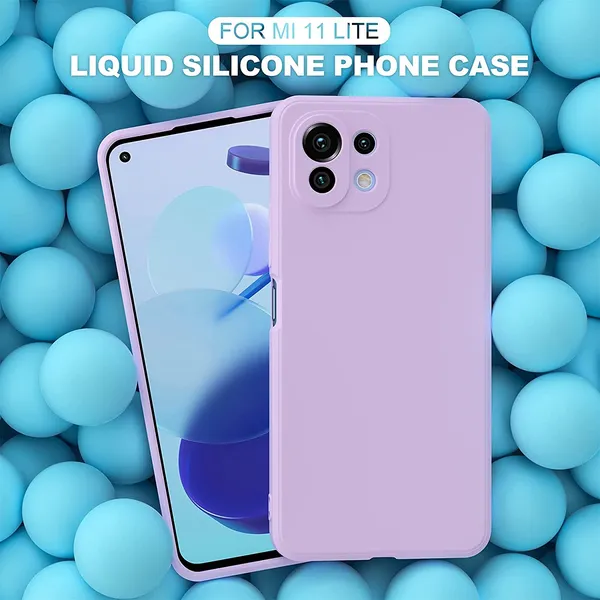 Xiaomi_Mi_11_Lite_Purple_Plastic_Protective_Back_Case_Cover