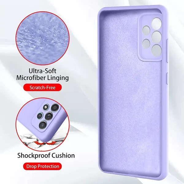 TRUEUPGRADE_for_Samsung_Galaxy_A32_4G_Case_Liquid_Silicone_Gel_Rubber_Bumper_Case_with_Soft_Microfiber_Lining_Cushion_Slim_Hard_Shell_Shockproof_Protective_Cover_for_Samsung_Galaxy_A32_4G_(Purple)