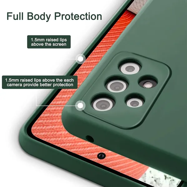 TRUEUPGRADE_for_Samsung_Galaxy_A32_4G_Case_Liquid_Silicone_Gel_Rubber_Bumper_Case_with_Soft_Microfiber_Lining_Cushion_Slim_Hard_Shell_Shockproof_Protective_Cover_for_Samsung_Galaxy_A32_4G_(Purple)