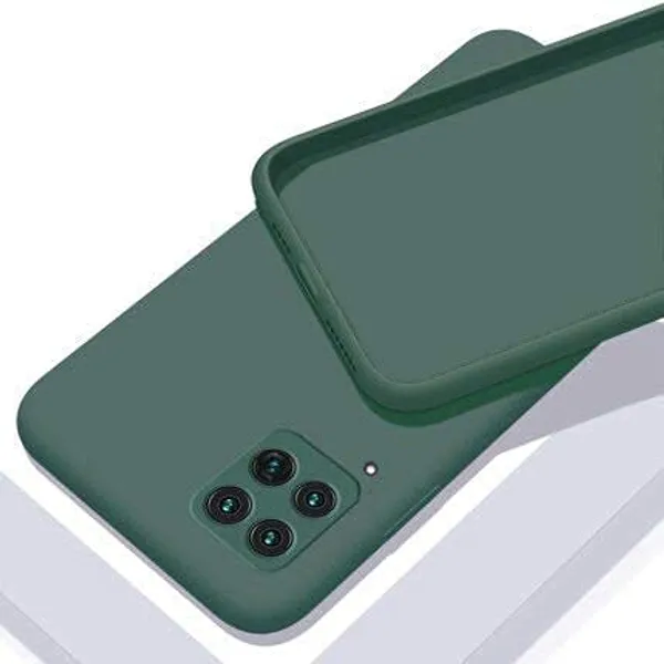TRUEUPGRADE_Liquid_Silicone_Designed_Back_Case_Cover_for_Samsung_Galaxy_F62_(Green)