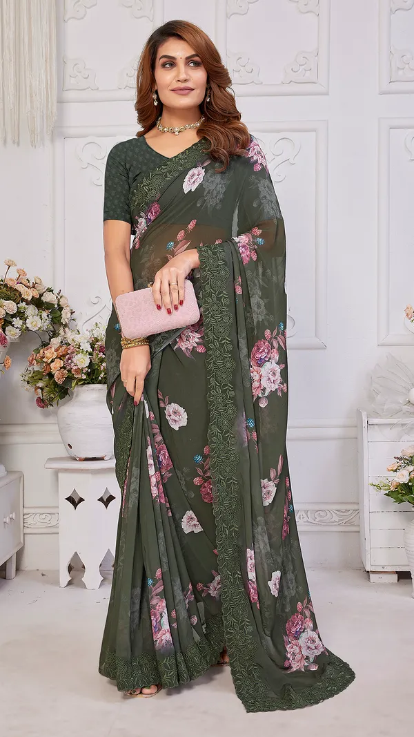 Green_Printed_Saree_for_Women_|_Light_Weight_C-Pallu_Embroidered_Saree