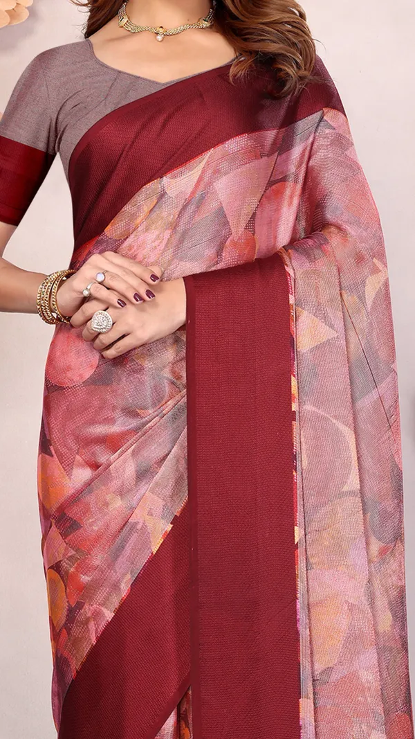 Red_Moss_Chiffon_Satin_Border_Geometric_Floral_Printed_saree_For_Women_&_Girls