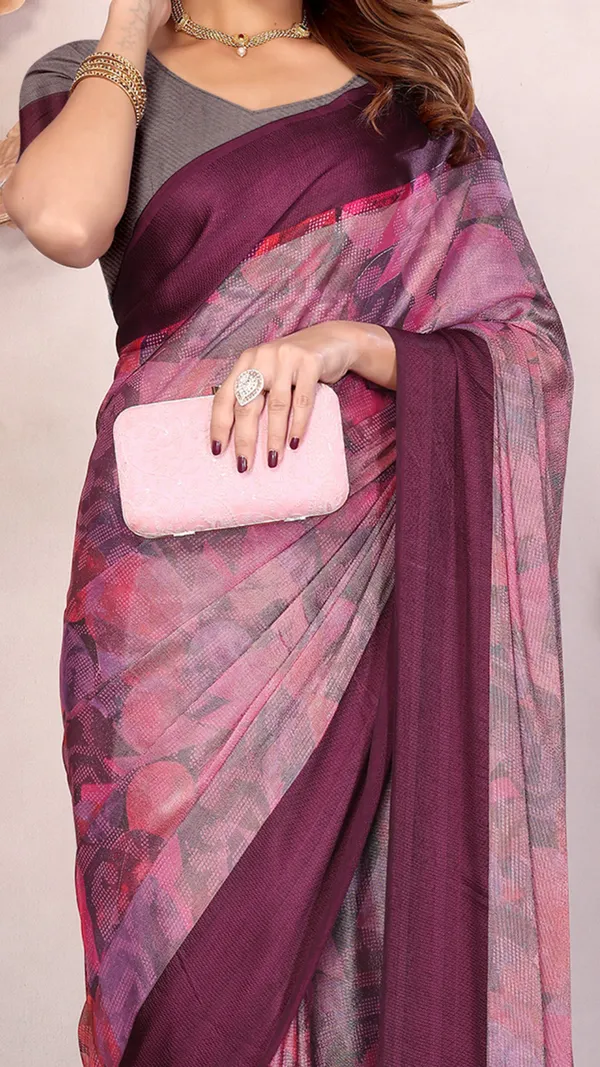 Maroon_Moss_Chiffon_Satin_Border_Geometric_Floral_Printed_saree_For_Women_&_Girls