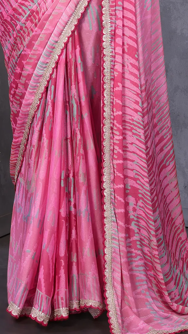 Pink_Masakali_Geometric_Printed_Coding_Work_Saree_For_Women_&_Girls