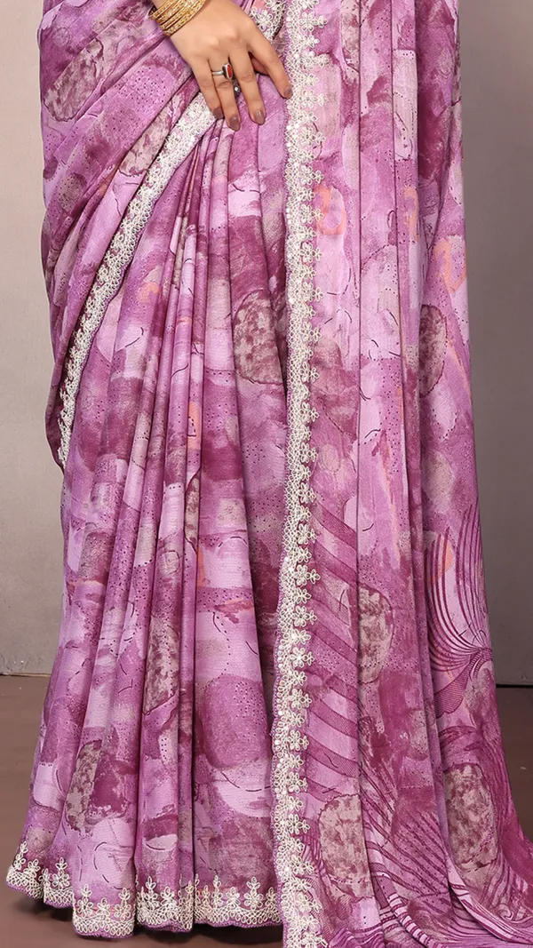 Maroon_Georgette_Geometric_Printed_Coding_Work_saree_For_Women_&_Girls