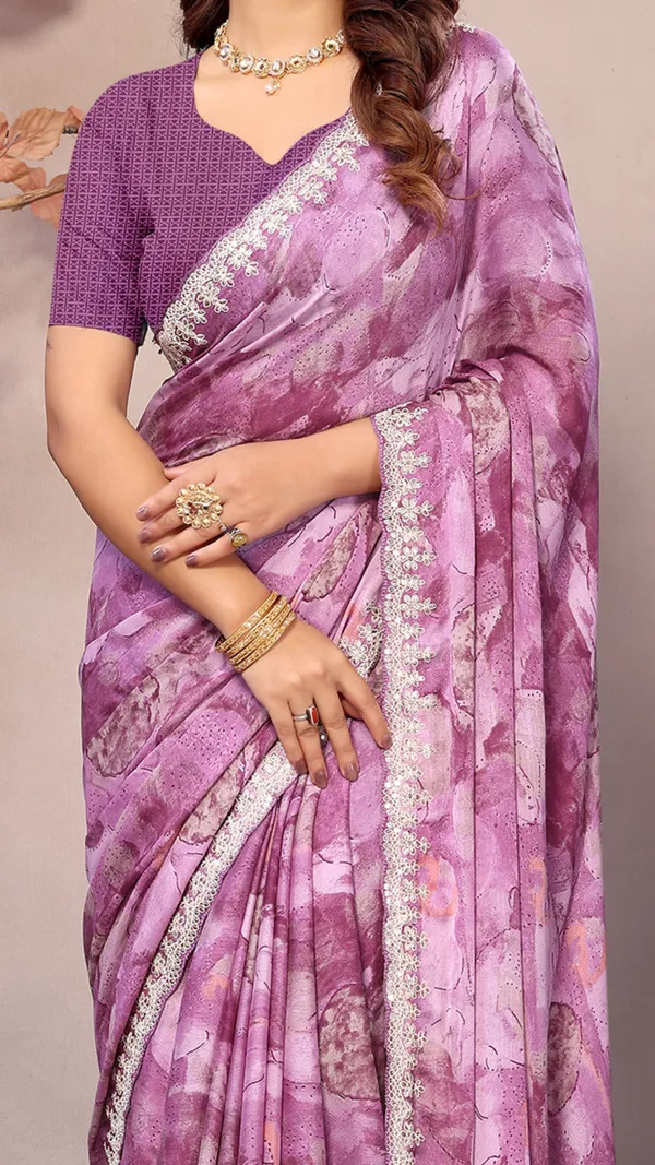 Maroon_Georgette_Geometric_Printed_Coding_Work_saree_For_Women_&_Girls