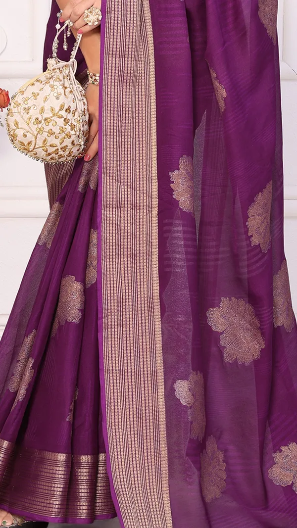 Dark_Voilet_Marshmello_Zari_Patta_Padding_Floral_Printed_Saree_For_Women_&_Girls