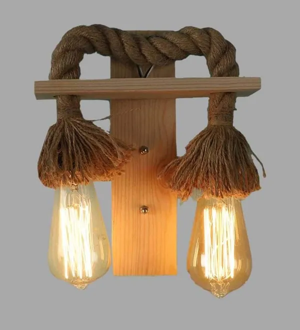 Beige_Double_Shade_L_Rope_Design_Beige_Wall_Light_Wall_Lamp_To_Decor_Home_Living_Room_Bedroom_Office_Dining_Cafe_Restaurants,_(With_Bulb)