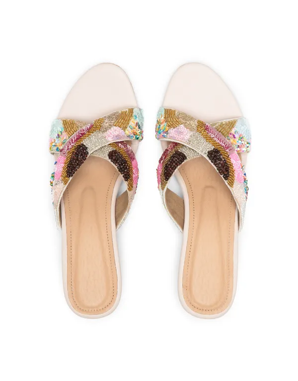 Multicolor_Fabric_And_Foam_Handmade_Wedding_Slippers_For_Women