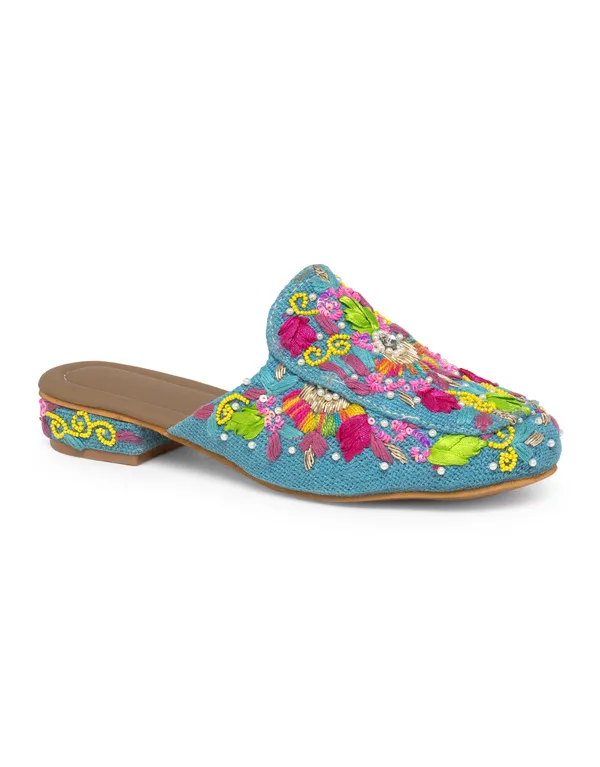 Multicolor_Fabric_And_Foam_Designer_Hand-Embroidered_Wedding_Mojari_For_Women