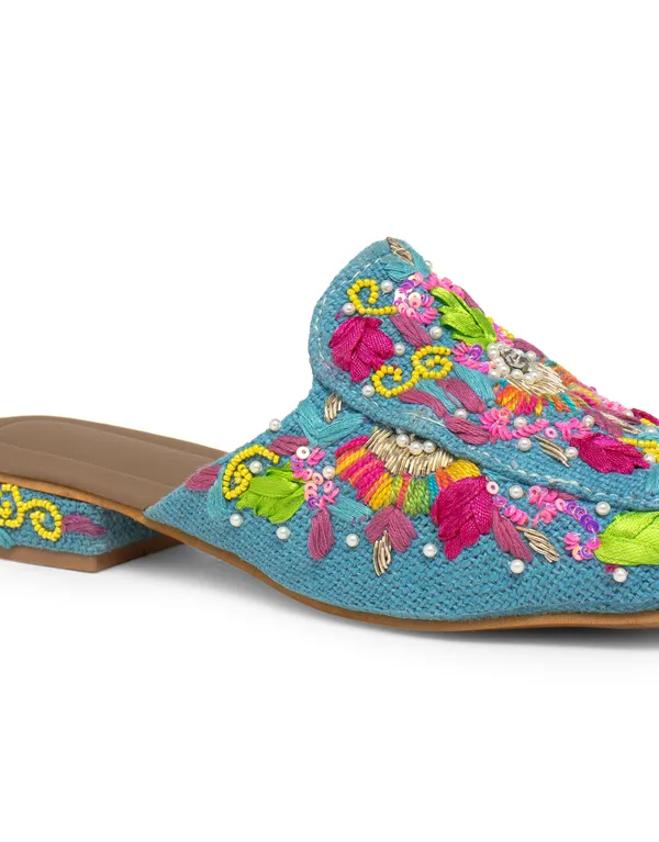 Multicolor_Fabric_And_Foam_Designer_Hand-Embroidered_Wedding_Mojari_For_Women
