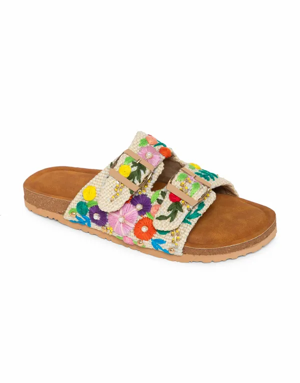 Multicolor_Fabric_And_Foam_Embroidered_Casual_Flat_Slippers_For_Women