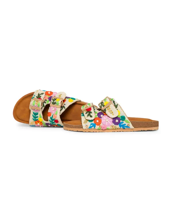 Multicolor_Fabric_And_Foam_Embroidered_Casual_Flat_Slippers_For_Women