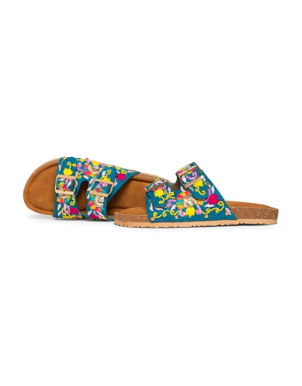 Multicolor_Fabric_And_Foam_Handcrafted_Ethnic_Flat_Slippers_For_Women
