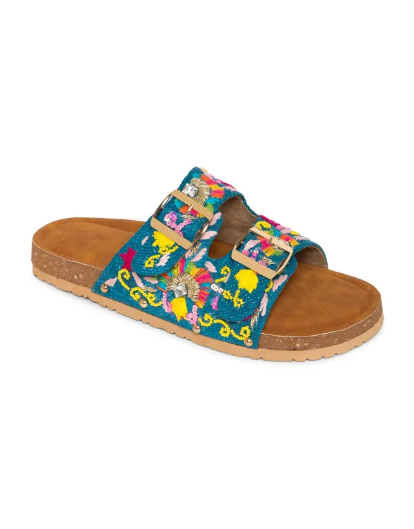 Multicolor_Fabric_And_Foam_Handcrafted_Ethnic_Flat_Slippers_For_Women