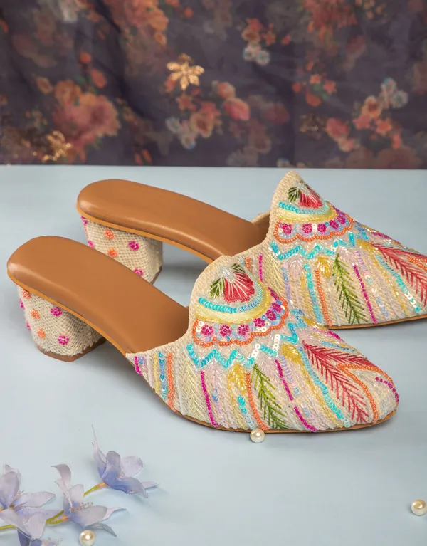 Multicolor_Fabric_And_Foam_Embroidery_Wedding_Mojari_Party_Sandals_For_Women