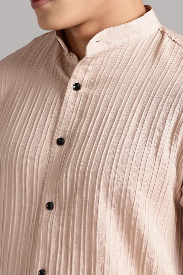Beige_Premium_Cotton_Blend_Co-Ords_Set_For_Men