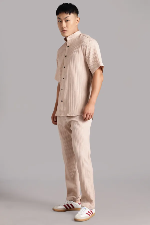 Beige_Premium_Cotton_Blend_Co-Ords_Set_For_Men
