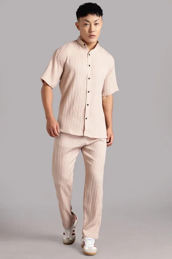 Beige_Premium_Cotton_Blend_Co-Ords_Set_For_Men