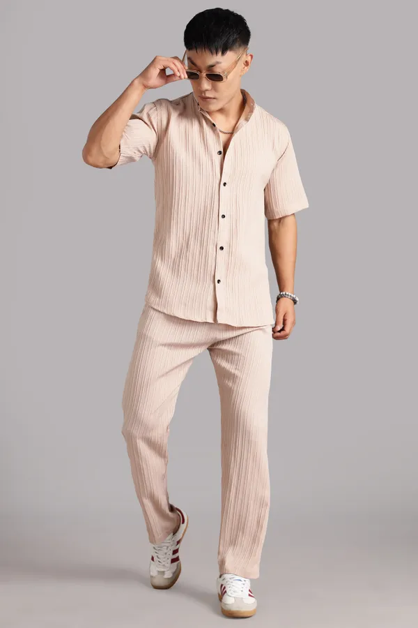 Beige_Premium_Cotton_Blend_Co-Ords_Set_For_Men