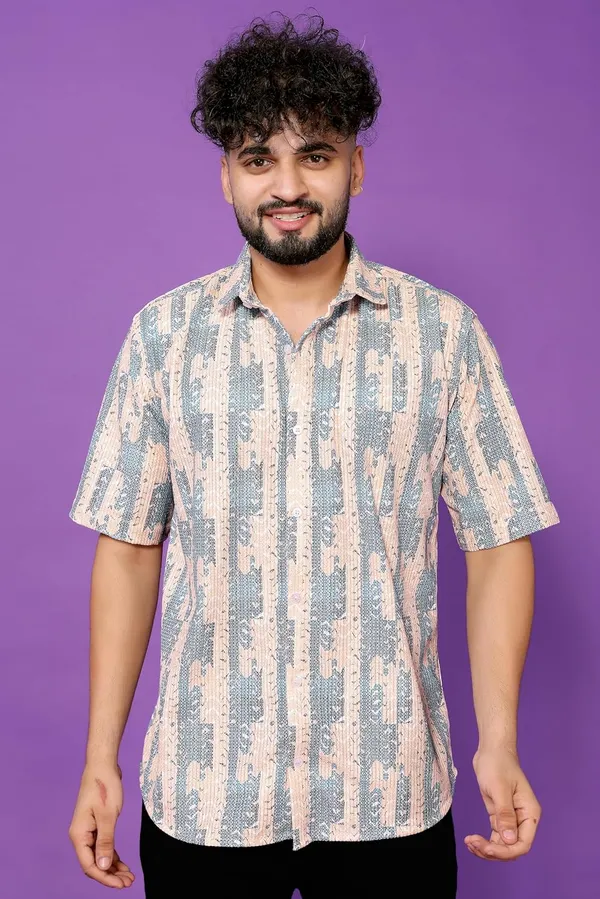 Grey_Premium_Printed_Cotton_Blend_Casual_Shirt_For_Men