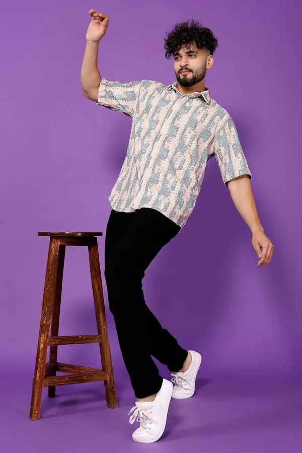 Grey_Premium_Printed_Cotton_Blend_Casual_Shirt_For_Men