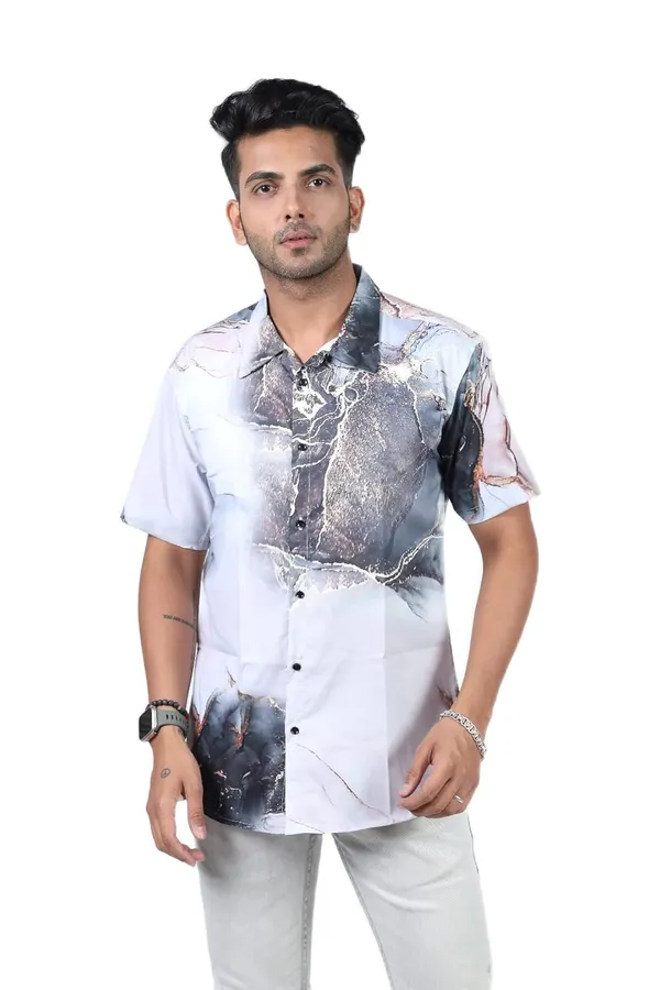 Grey_Premium_Printed_Cotton_Blend_Casual_Shirt_For_Men